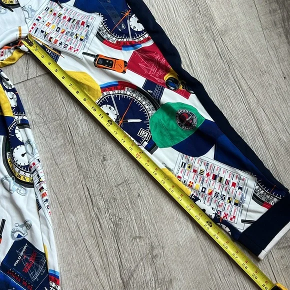 Polo Ralph Lauren Oceans Challenge 12m‎ Yacht Nautical Collage Pants Jogger M
